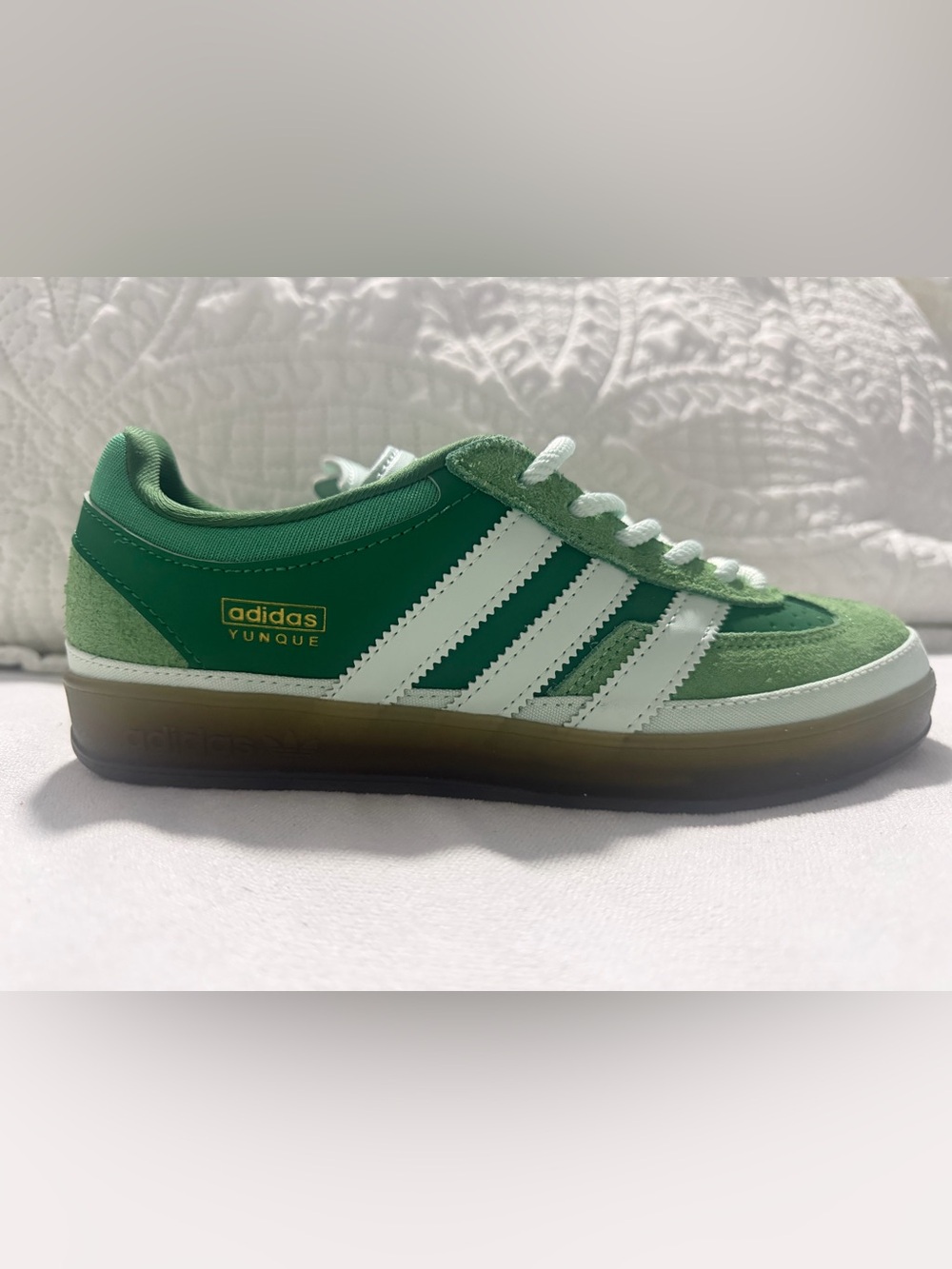 adidas Yunque Green & White Retro Skate Sneaker